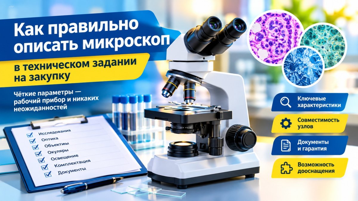 Как составить техническое задание на лабораторный микроскоп