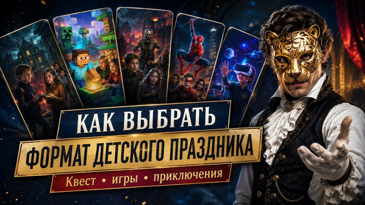Как выбрать формат детского праздника в Москве: квест, игровая программа или активный отдых
