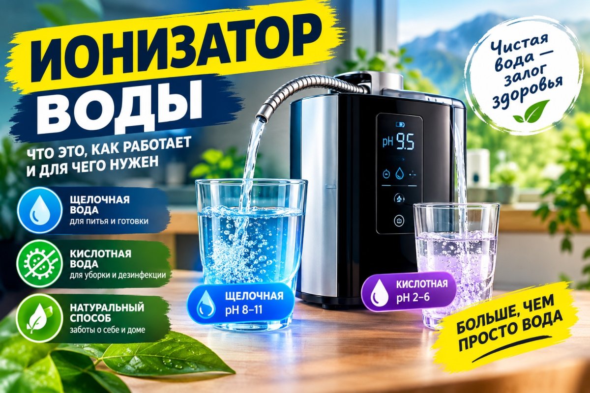 Ионизатор воды: разбор принципов работы, реальной пользы и бытового применения