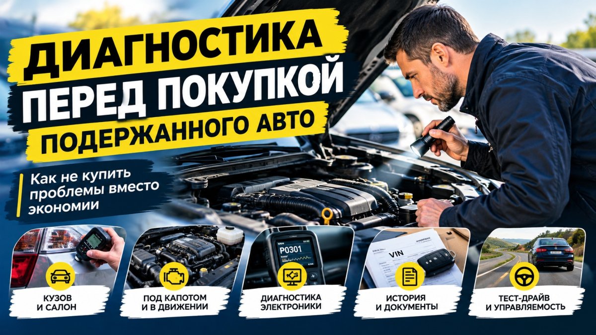 Диагностика автомобиля с пробегом при покупке: как не оказаться с проблемной покупкой