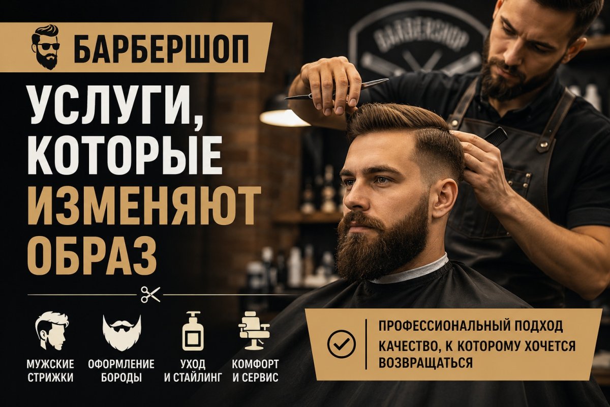 Услуги барбершопа: что входит в современный мужской уход