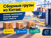 Сборные грузы из Китая: почему маленьким заказам важно ехать вместе