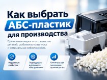 Как выбрать АБС-пластик для производства: свойства, качество деталей и себестоимость