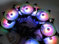 Вентиляторы кулеры для корпуса компьютера с подсветкой RGB LED