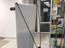 Мобильный выставочный стенд Паук, х-баннер, x-banner 60х160см и 80х180