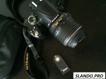 Фотоаппарат Nicon D3000, объектив 18-55VR