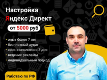 Настройка Яндекс Директ, работаю по России.