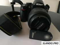 Фотоаппарат Nicon D3000, объектив 18-55VR