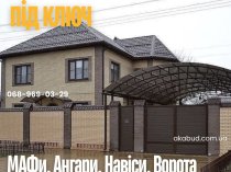 Металлоконструкции на заказ— заборы, ворота, навесы, козырьки под ключ