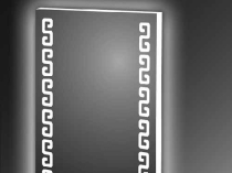 Купить прямоугольное зеркало с  LED подсветкой в Новосибирске