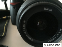 Фотоаппарат Nicon D3000, объектив 18-55VR