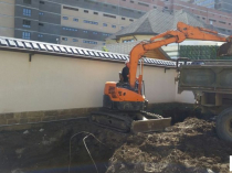 Аренда экскаватор гусеничный hitachi
