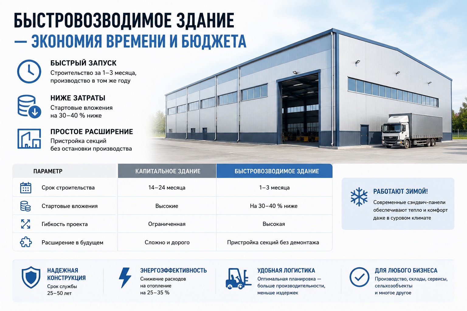 Капитальное строительство или быстровозводимое здание